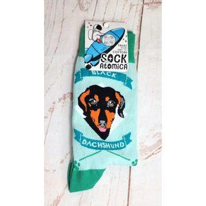 Sock Atomica Cotton Black Dachshund Pet Dog Graphic Novelty Socks - One Size Fit